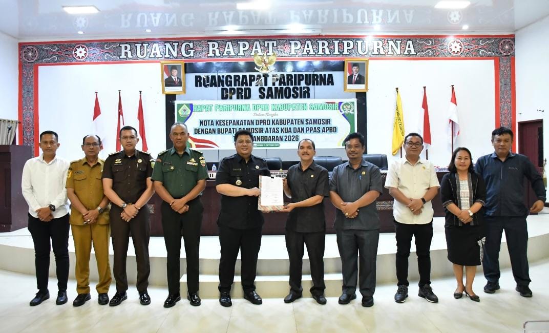 KUA-PPAS APBD 2026 Kabupaten Samosir Ditandatangani, Fokus pada Kesejahteraan Masyarakat