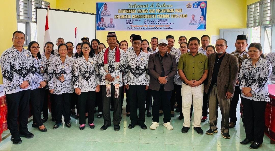 Konferensi Cabang dan Pelantikan Pengurus PGRI Kecamatan Ronggurnihuta Periode 2025-2030