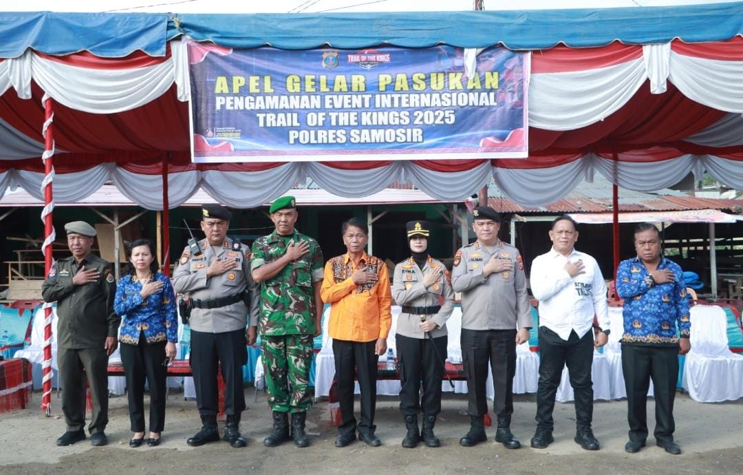 Polres Samosir dan TNI-Polri Bersinergi Amankan Trail of The Kings 2025