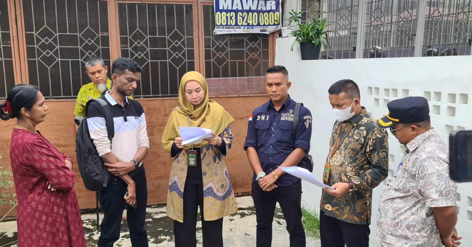 Peletakan Sita Jaminan oleh Pengadilan Negeri Medan Berjalan Lancar