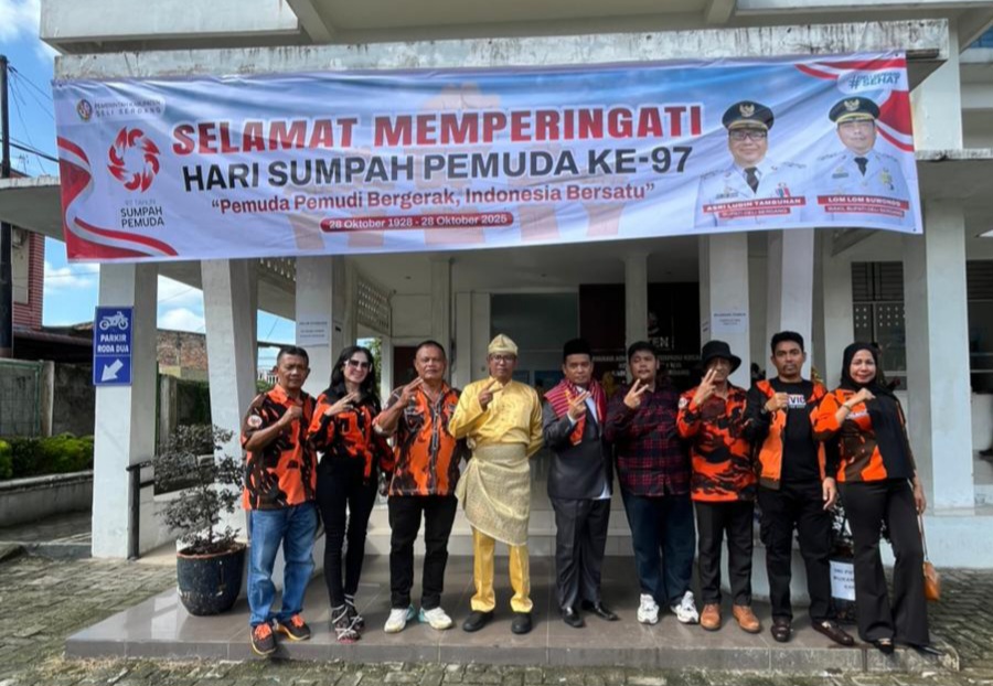 Camat Delitua Wahyu Rismana Pimpin Hari Sumpah Pemuda Ke-97.