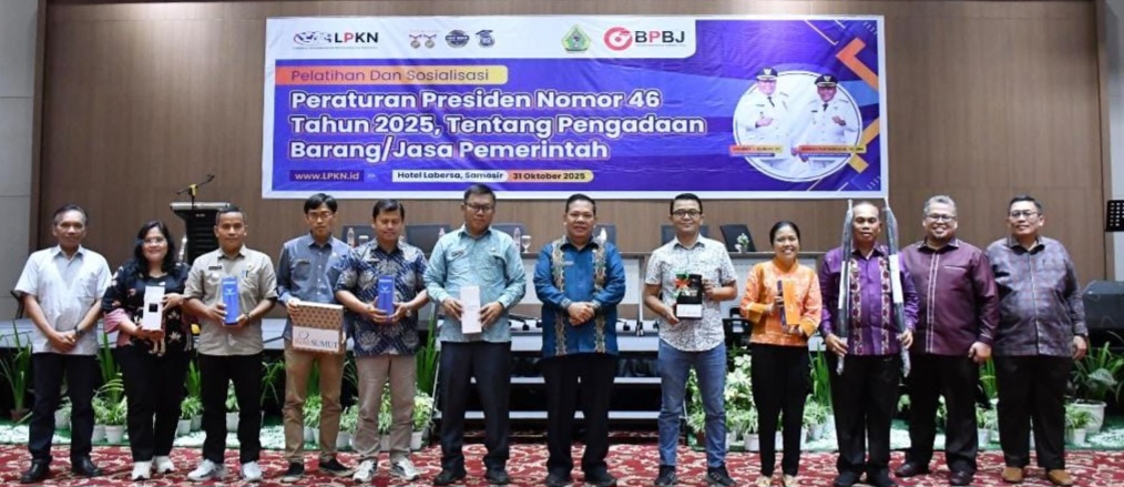 Pemkab Samosir Gelar Pelatihan dan Sosialisasi Perpres No. 46 Tahun 2025,  tentang Pengadaan Barang dan Jasa Pemerintah