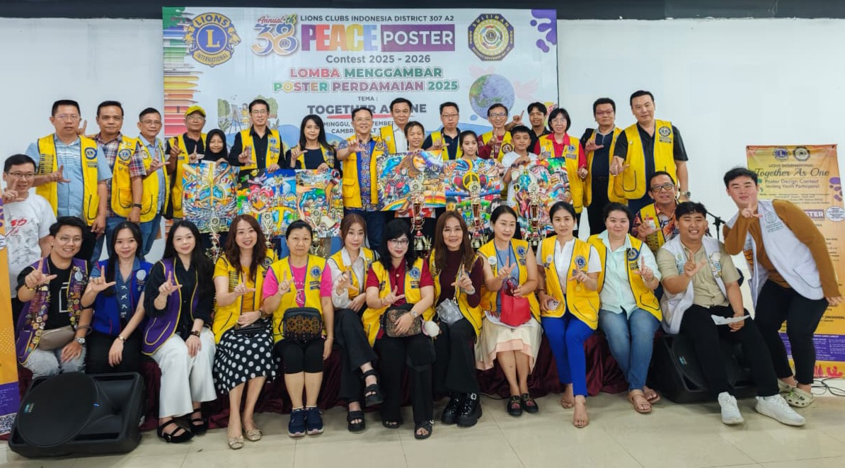 Lions Clubs Indonesia District 307 A2 Gelar Lomba Menggambar Poster Perdamaian 2025