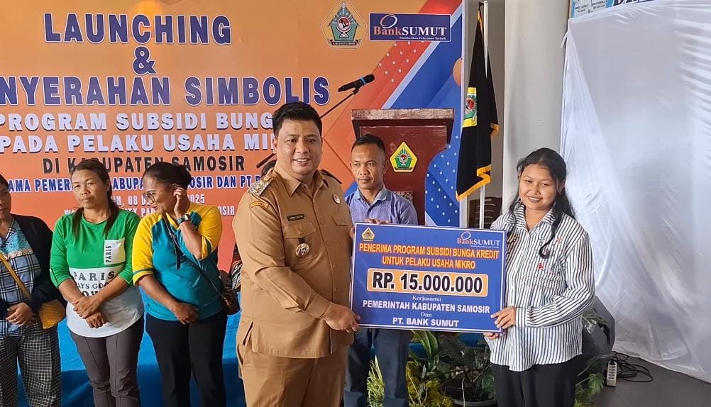 Bupati Samosir Luncurkan Skema Kredit Mikro Nol Persen, Pertama di Sumut