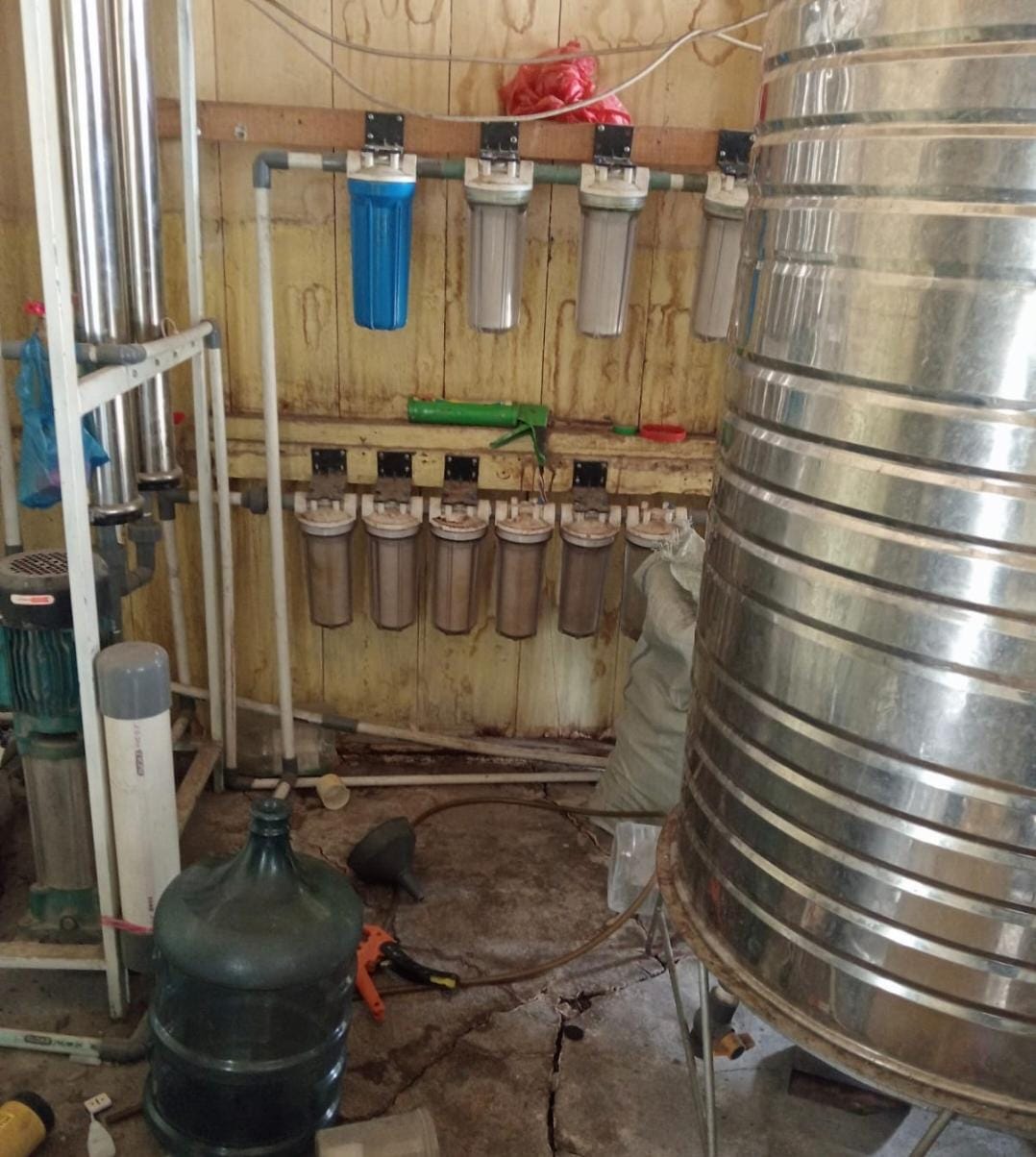 P2P Dinas Kesehatan Samosir Periksa Kualitas Air Minum