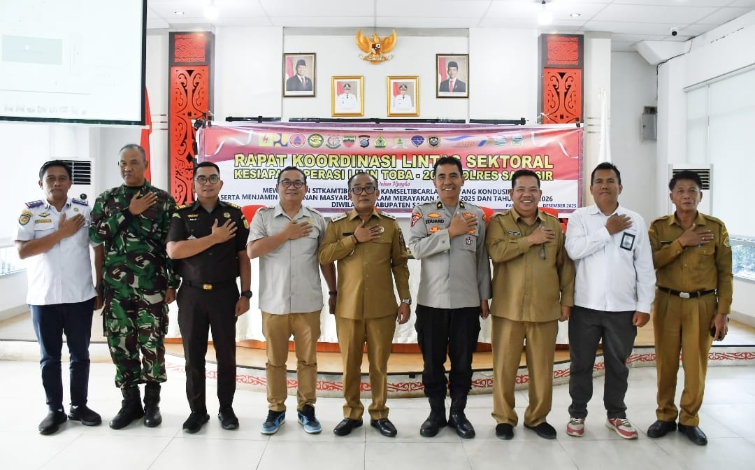 Pemerintah Kabupaten Samosir Gelar Rakor TPID dan Lintas Sektor Jelang Nataru