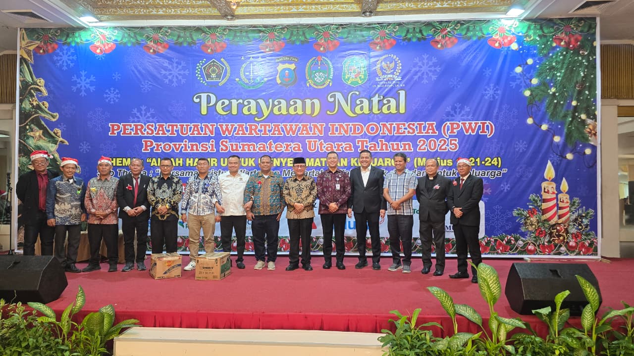 Natal PWI Sumut 2025: Gubernur Dorong Pers Jaga Integritas di Tengah Tantangan Disrupsi Digital