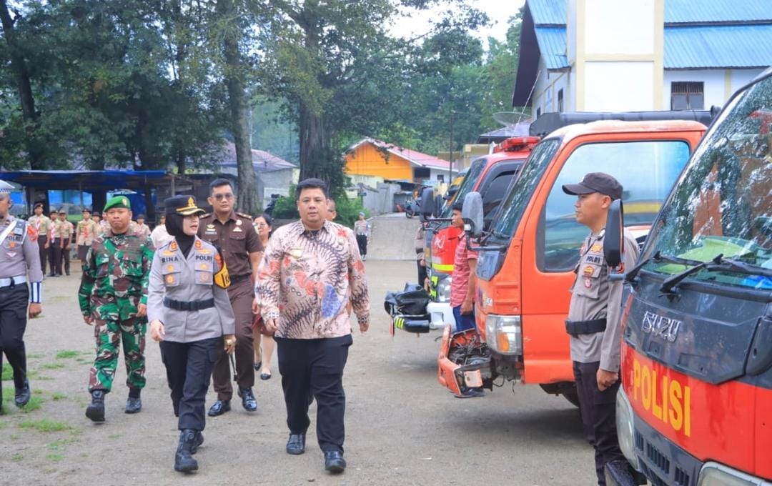 Bupati Samosir Ikuti Apel Gelar Pasukan Kesiapan Akhir Operasi Lilin Toba 2025