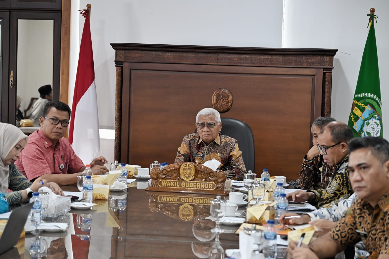 Wagubsu ikuti Rakor Pemulihan Pasca Bencana Sumatera Bersama Mendagri