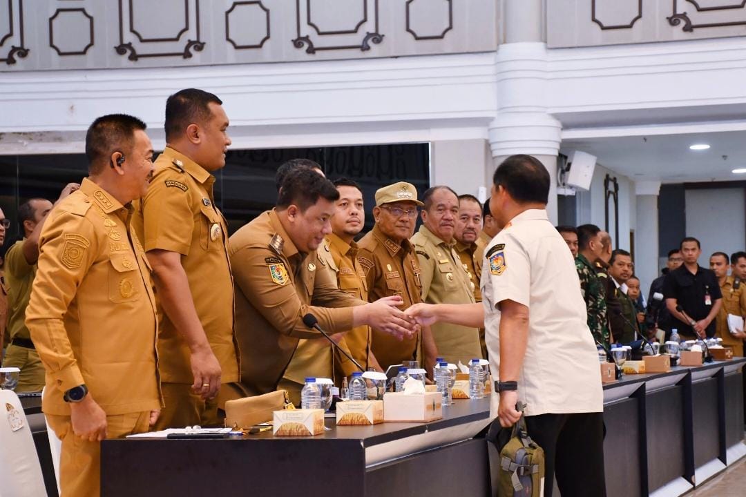 Bupati Samosir Hadiri Rakor Percepatan Rehabilitasi dan Rekonstruksi Pasca Bencana