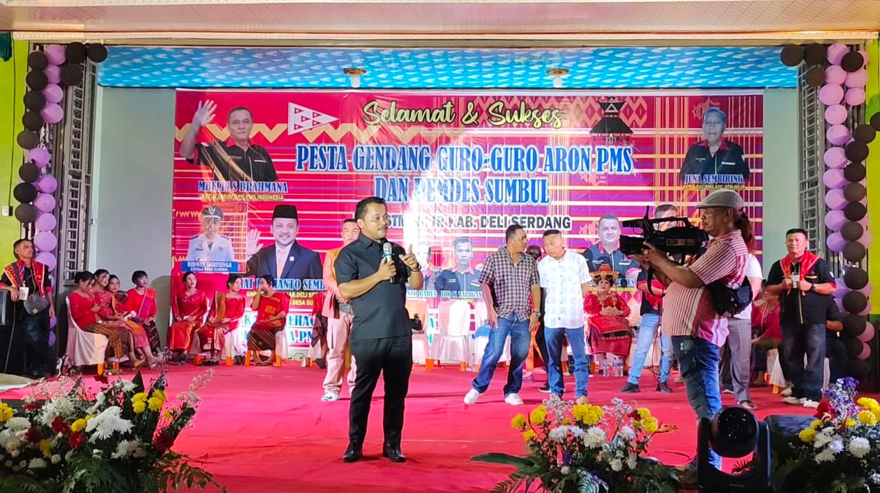 Anggota DPRD Deli Serdang Sehat Herianto Sembiring, lHadiri GGGA PMS dan Pemdes Sumbul