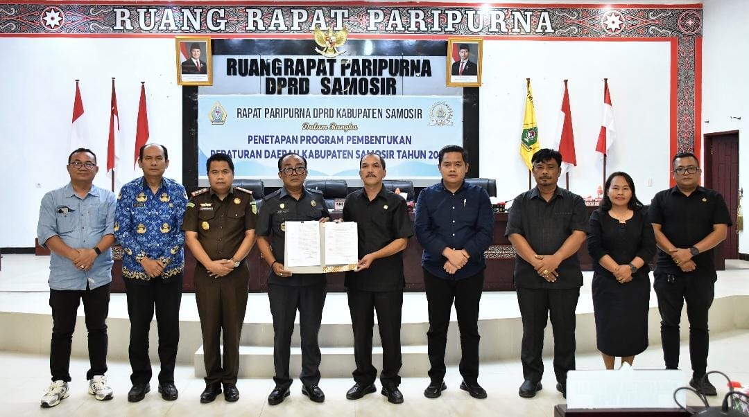 Pemkab Samosir dan DPRD Sepakati 11 Propemperda Tahun 2026