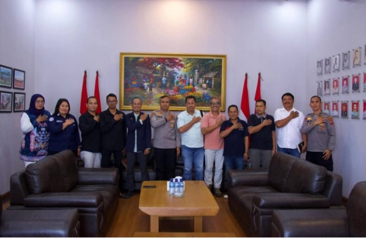 Kapolres Asahan Terima Silaturahmi Pengurus PWI Kabupaten Asahan
