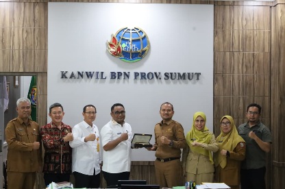 Kunjungan Pemko Tanjungbalai, Penerbitan Sertipikat Pulau di Wilayah Kota Tanjungbalai dengan Kanwil BPN Provsu