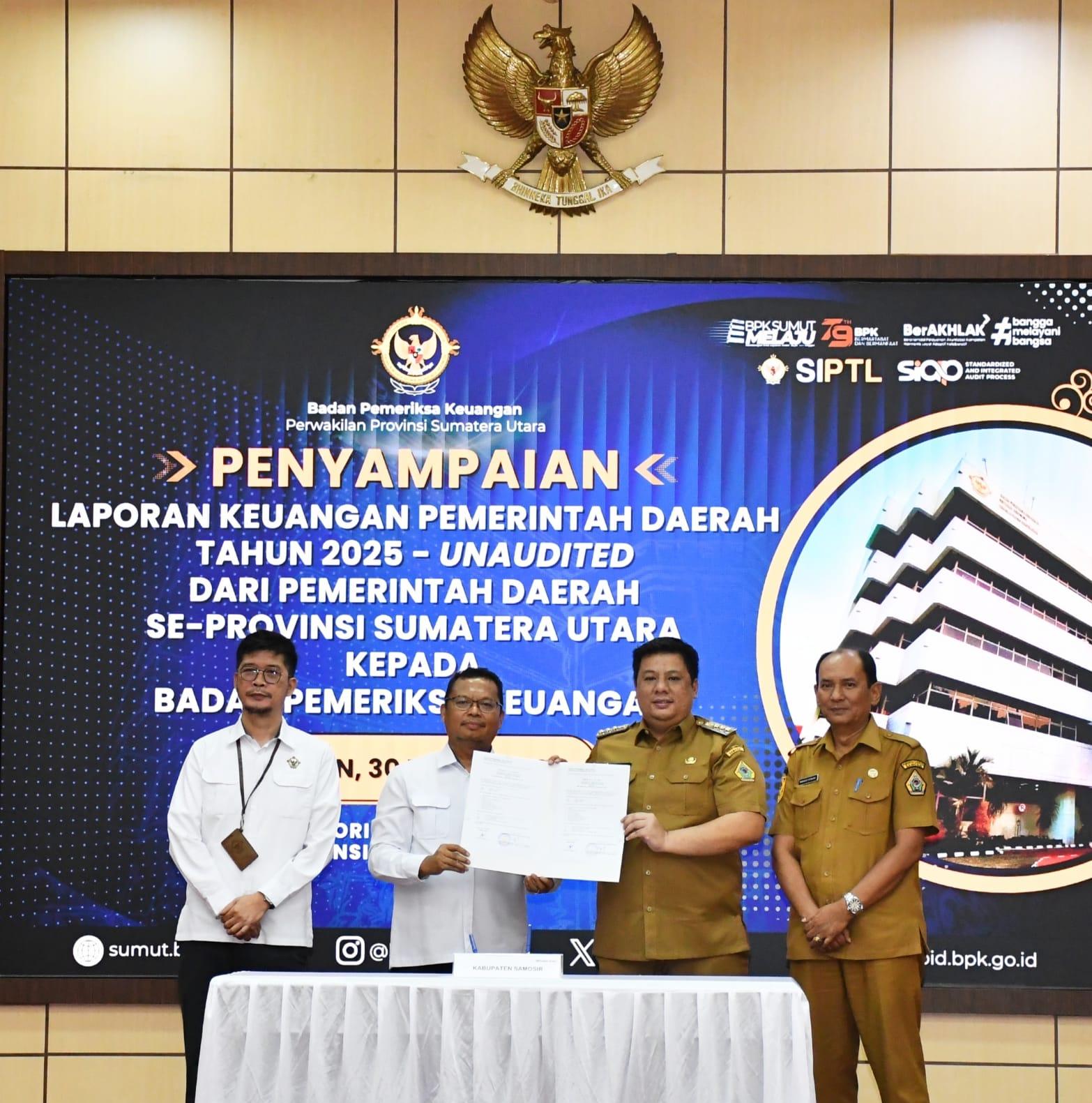 Samosir Komitmen, LKPD 2025 Diserahkan Tepat Waktu