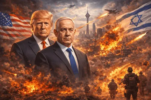 Timur Tengah Meledak : Perjudian Besar Trump dan Netanyahu Gulingkan Teheran