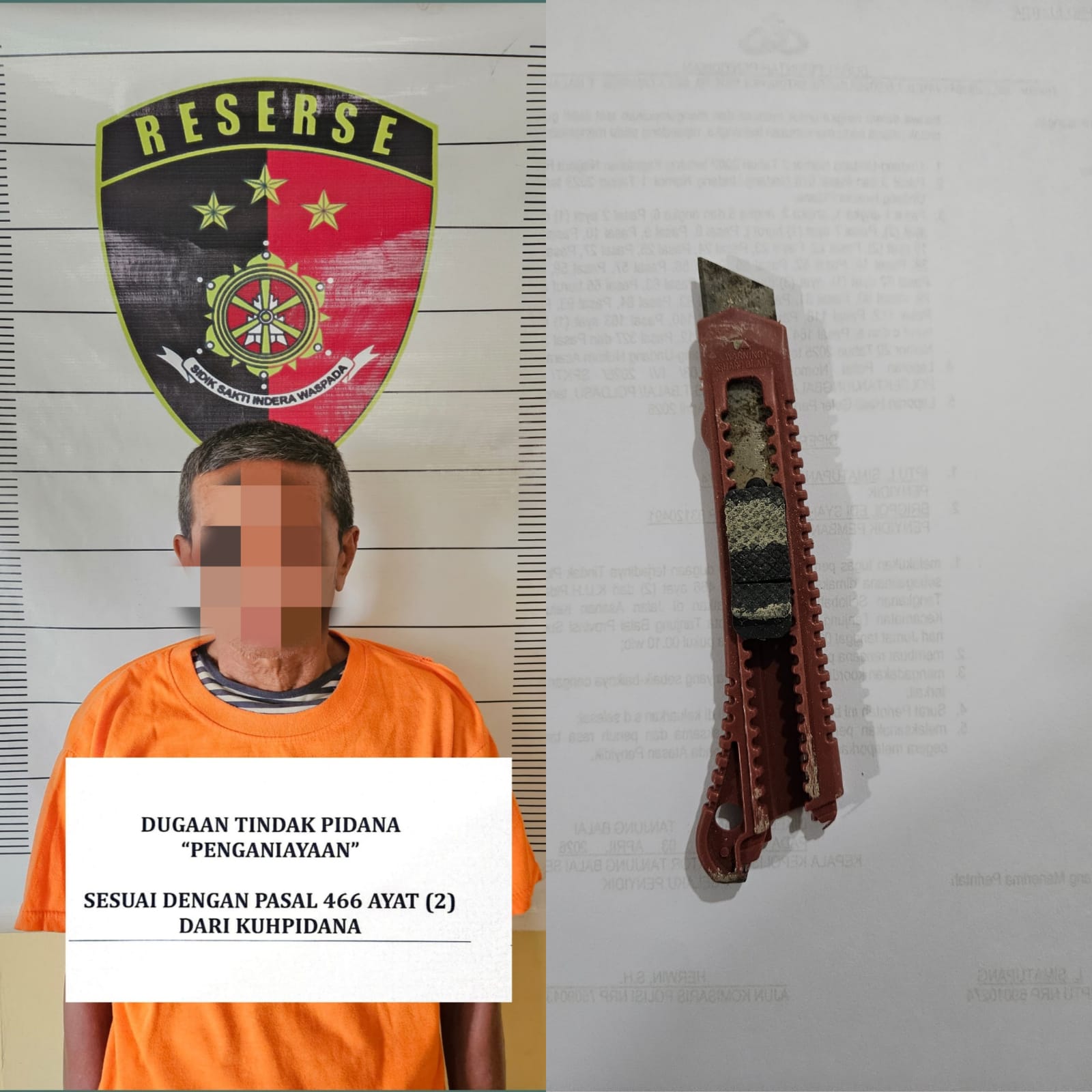 Polsek TBS Tangkap Lelek Penganiaya Asnan Sitorus