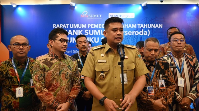 Wali Kota Mahyaruddin Salim Hadiri RUPS Tahunan Tahun Buku 2025 PT Bank Sumut