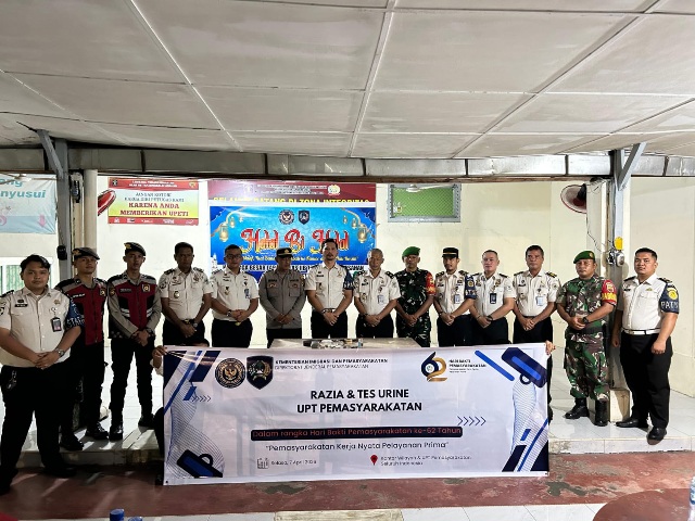 Lapas Kelas IIB Tanjungbalai Asahan Laksanakan Razia Insidentil Bersama TNI/Polri