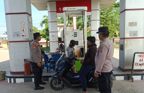 Polres Tanjungbalai Kawal Ketat SPBU Alteri