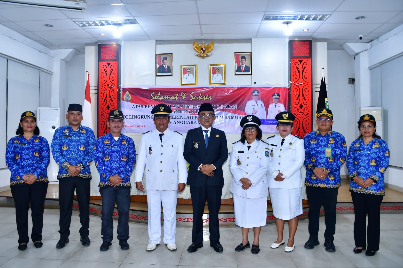 Wakil Bupati Samosir Lantik Pejabat Administrator dan Pengawas: Harapkan Kinerja yang Lebih Baik