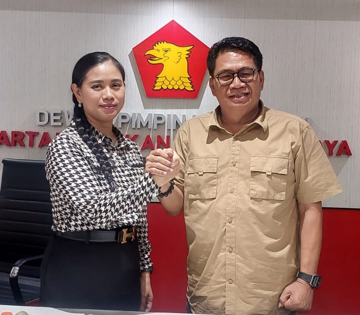 Bendum Gerindra Sumut Merry Amelia Prasetyo (Bunda Yin) dan CEO Sumut24 Rianto Dorong Gagasan KOMID Dukung Prabowo