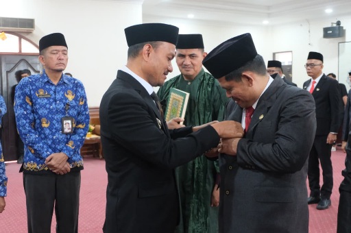 Wali Kota Mahyaruddin Lantik 11 Pejabat Tinggi Pratama, Ini Pesannya
