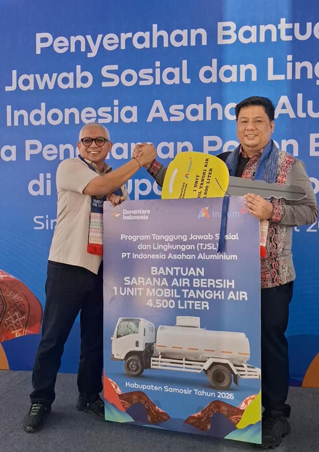 Dari Rumah Kompos ke ITB, Inalum Guyur Samosir Bantuan Jumbo: Bupati Terima Betor & Mobil Tangki 4.500 Liter