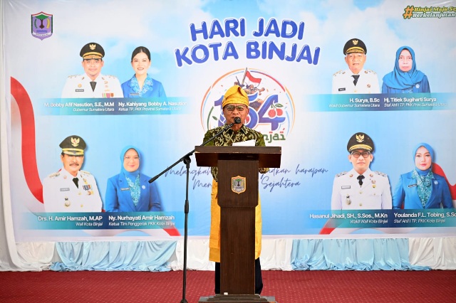 Wagub Surya Hadiri Resepsi Hari Jadi ke-154 Kota Binja