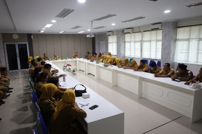 Rakor Bersama Camat dan Lurah Bahas Pengelolaan Perpustakaan Kelurahan 