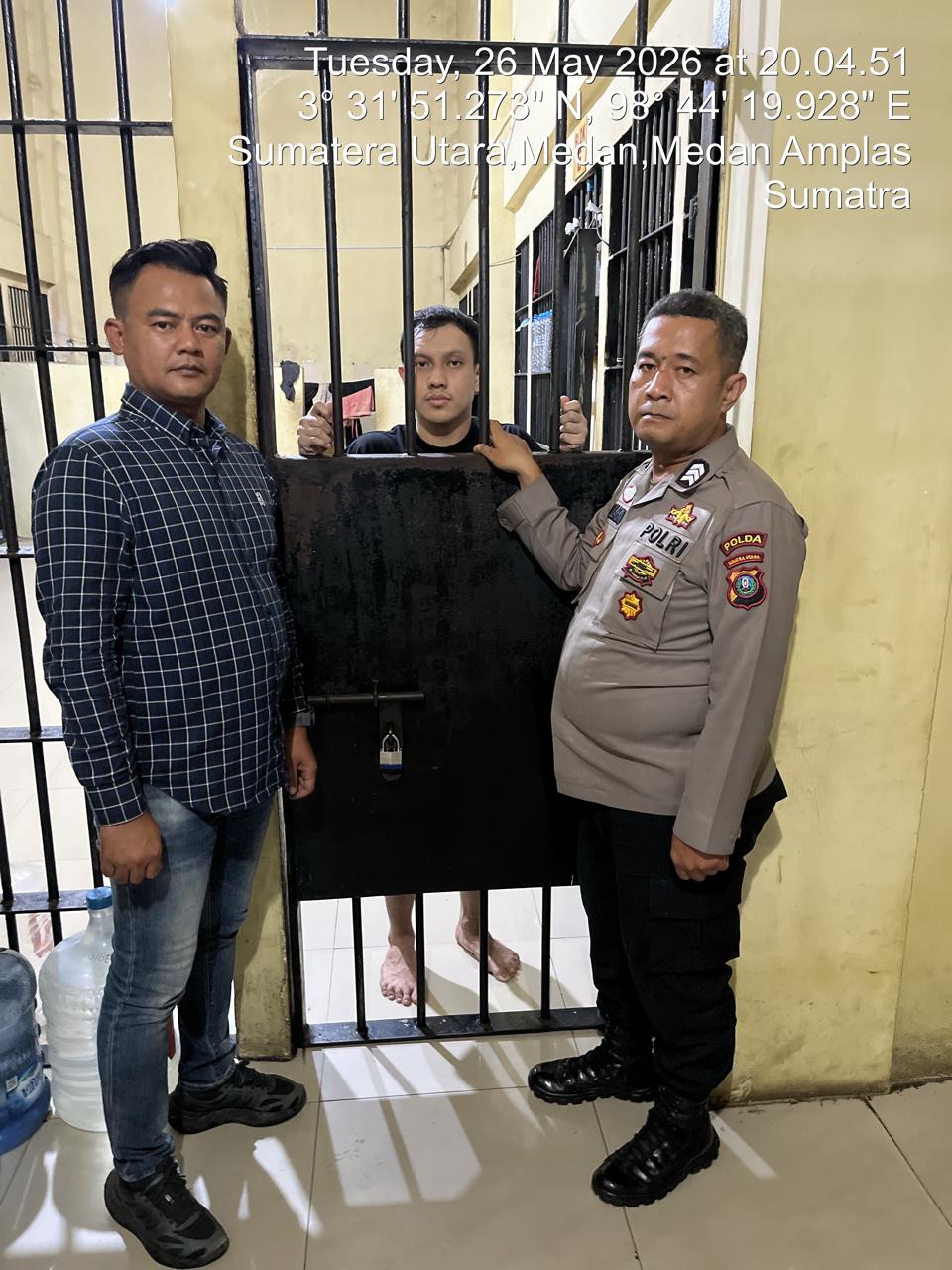 Kondisi Sehat, Keponakan Walikota Kota Tebing Tinggi Masih Ditahan di Mapolda Sumut