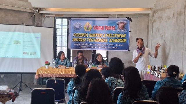 TP PKK Samosir Gelar Bimtek : Teh Herbal di Creative Hub Situngkir