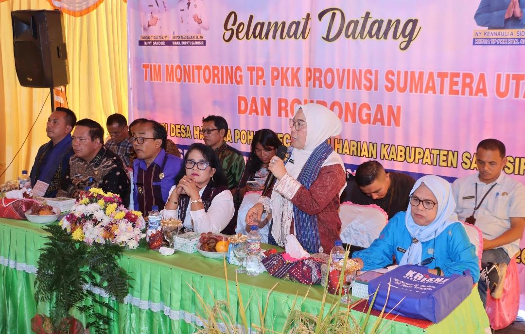 Monitoring Lomba UP2K Tingkat Sumut, Wabup Samosir Tekankan Kolaborasi dan Kreativitas Produk Unggulan PKK