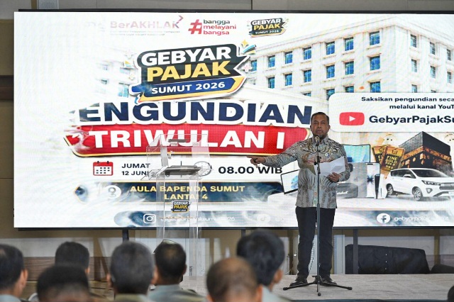 Apresiasi Masyarakat Taat Pajak, Pemprov Sumut Undi 936 Hadiah Gebyar Pajak Triwulan I 2026