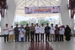 Pemko Tanjungbalai Bersama Forkopimda Sambut Kedatangan Jemaah Haji