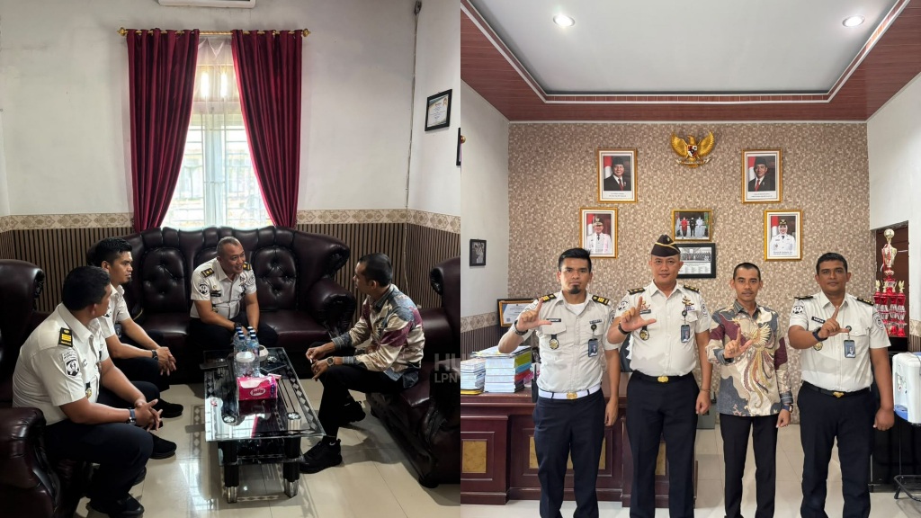 Jalin Sinergi Baru, Plt. Kepala Lapas Narkotika Langkat Silaturahmi dan Koordinasi dengan Camat Hinai