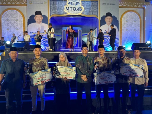 Wakil Wali Kota Tanjungbalai Hadiri Penutupan MTQ Ke-40 Provinsi Sumatera Utara