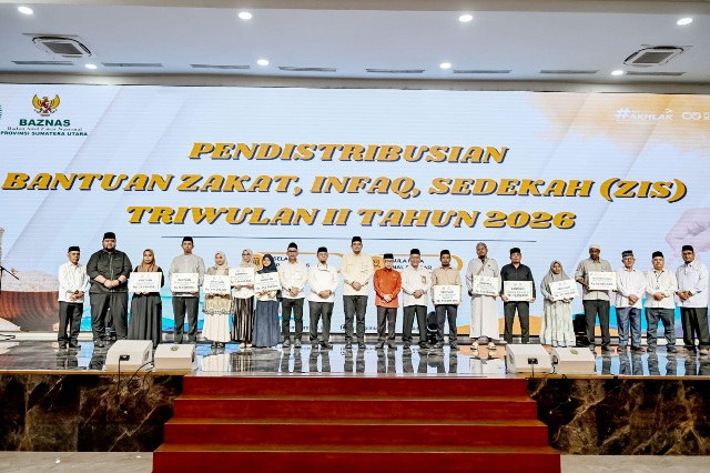 Gubsu Salurkan ZIS Rp3,5 Miliar kepada 5.051 Penerima Manfaat