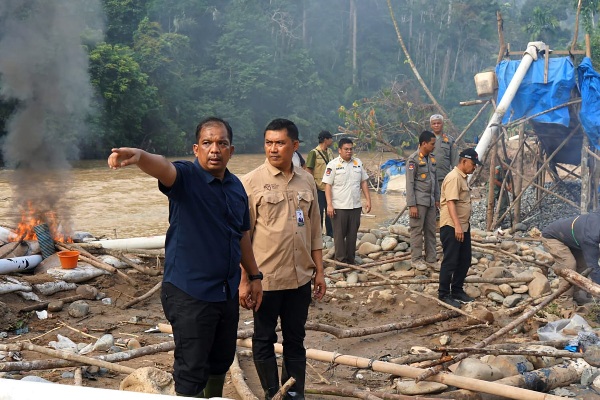 Pemprov Sumut Tertibkan Tambang Ilegal di Sungai Batang Gadis