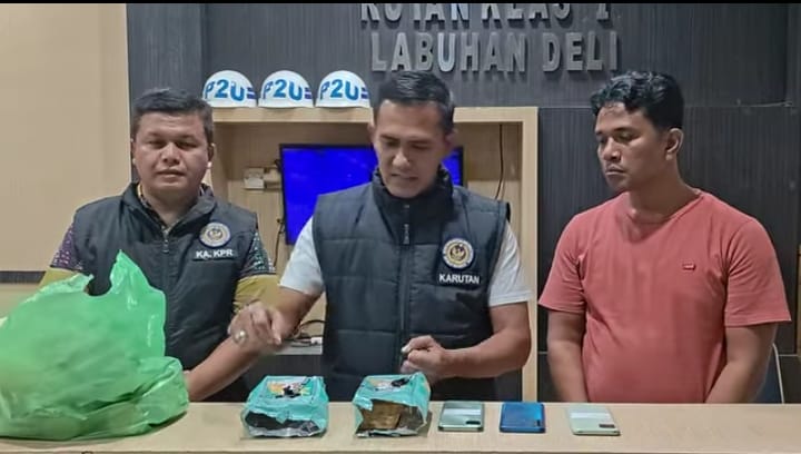 Penyelundupan Diduga Narkotika Jenis Sabu Berhasil Digagalkan Petugas P2U Rutan Kelas I Labuhan Deli