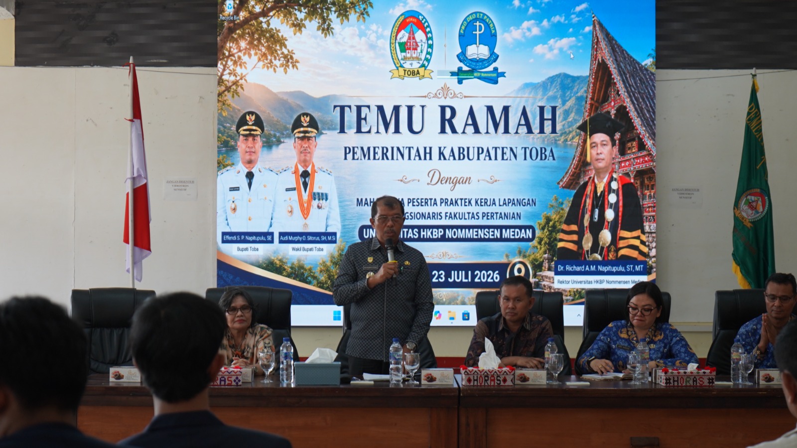 Mahasiswa Pertanian UHN Medan PPL di Toba, Wabup Minta Mahasiswa Seriusi Sektor Pertanian