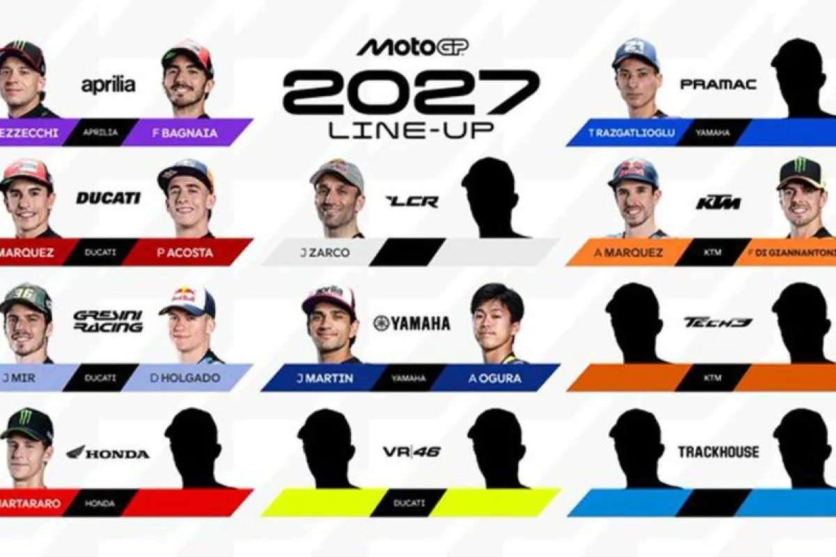 Dua Belas Kursi MotoGP 2027 Terisi Setelah Quartararo Gabung ke Honda