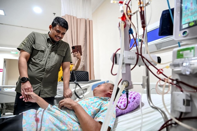 Gubsu Bobby Bantu Akomodasi Pasien Leukemia dan Kanker Tiroid Saat Tinjau RSUD Thomsen