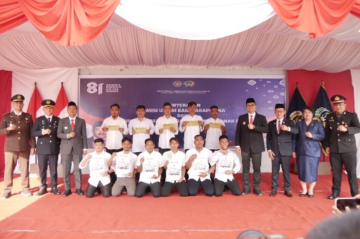 HUT-81 RI di Lapas Kelas IIB TBA, Wali Kota Tanjungbalai Serahkan Remisi untuk 638 Warga Binaan, 17 Langsung Bebas
