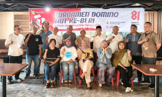 Besok, Forum Wartawan Pemprov Sumut Gelar Turnamen Domino HUT ke-81 RI