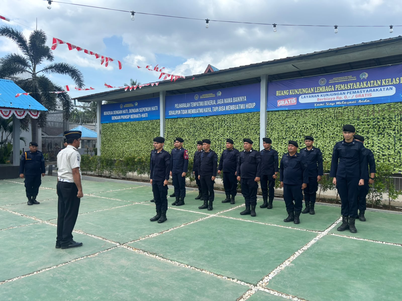 Ka KPLP Lapas Binjai Pimpin Apel Regu Pengamanan, Pastikan Kesiapsiagaan dan Disiplin Petugas
