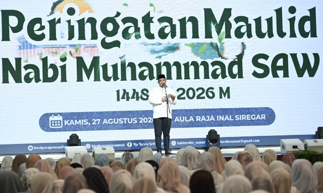Peringati Maulid Nabi 1448 H, Gubsu Minta ASN Wujudkan Keteladanan Rasulullah