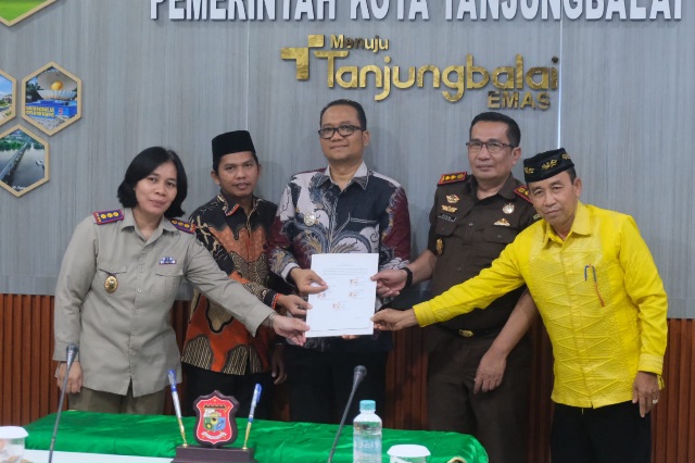 Wakil Wali Kota Ikuti Penandatanganan Nota Kesepahaman dan PKS Percepatan Pendaftaran Tanah Wakaf di Wilayah Kota Tanjungbalai