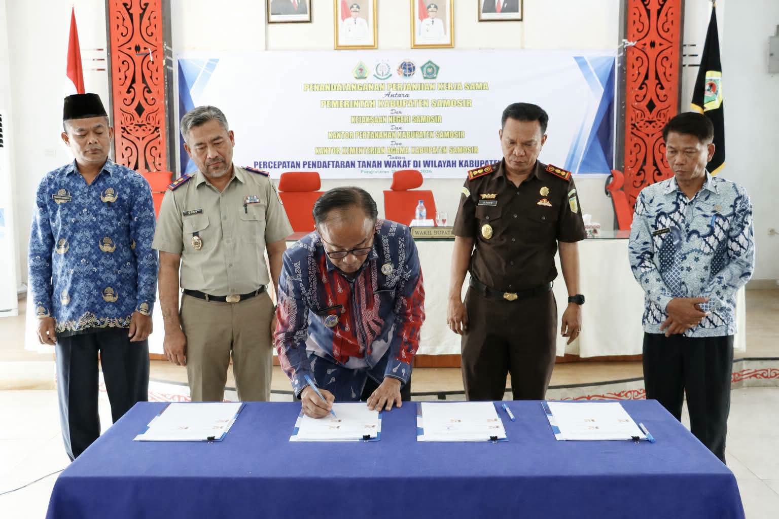 Perkuat Sinergi Lintas Sektor, Pemkab Samosir Percepat Pendaftaran Tanah Wakaf