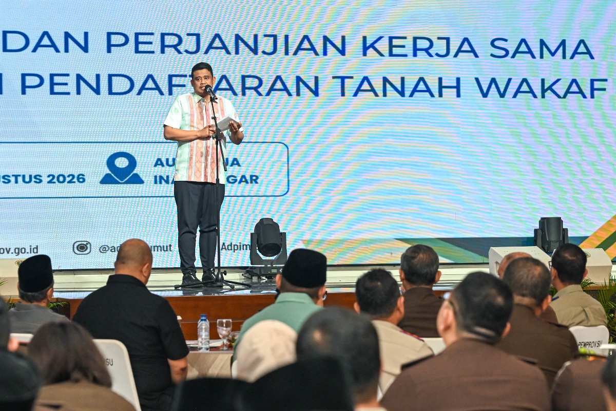 Gubsu Dorong Percepatan Sertifikasi Tanah Wakaf di Sumut